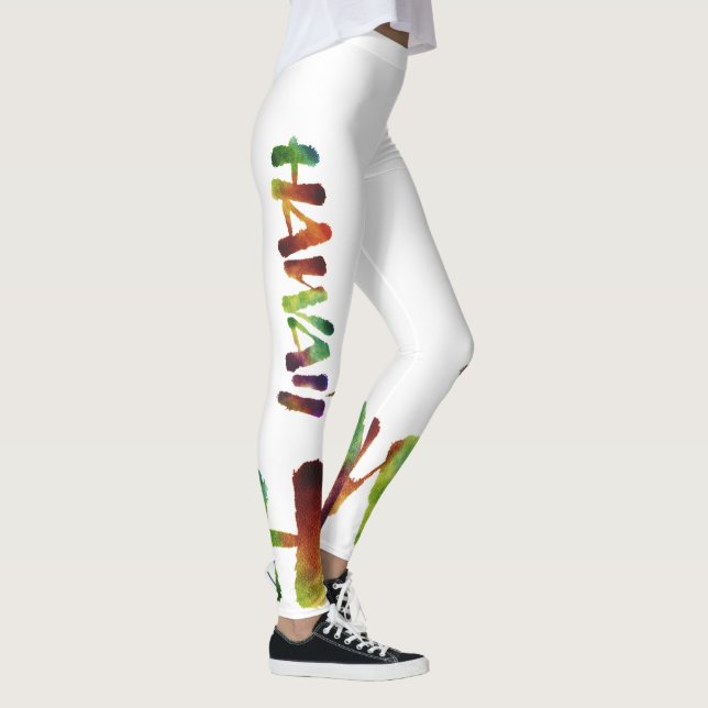 Leggings Hawai'i Lettering Calligraphy - Aloha Hawaii (Droite)
