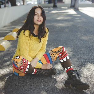 Leggings Hawaiian Tiki Capri