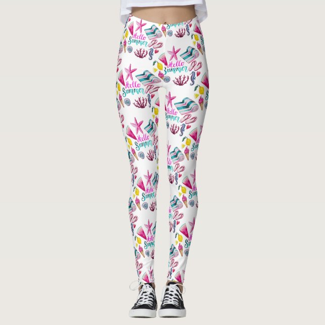 Leggings Hello Summer (Devant)