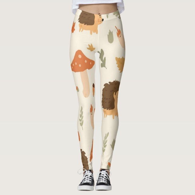 Leggings Hérisson Cottagecore (Devant)