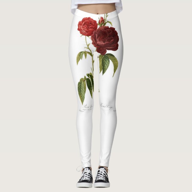 LEGGINGS HEUREUX LÉGUMES DE GRAINES AVEC ROSE (Devant)
