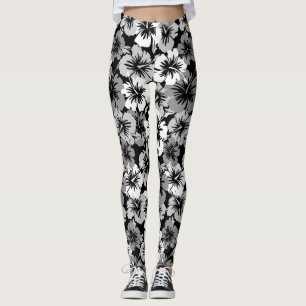 Leggings Hibiscus épopé Hawaiian Tropical Floral