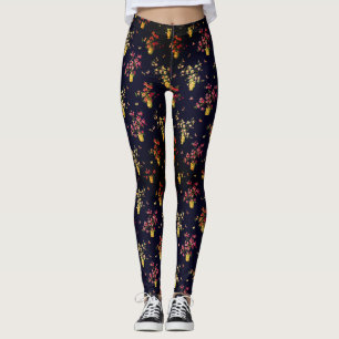 Leggings Hibiscus Floral à l'écran