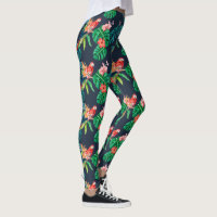 Hibiscus tropical imprimé floral avec perroquet de