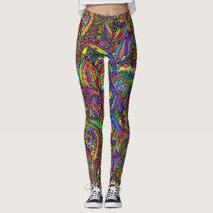 Leggings Hippie Super Psychedelic Design Thunder_Cove