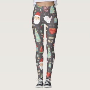 Leggings Holly Jolly Joyeux Noël