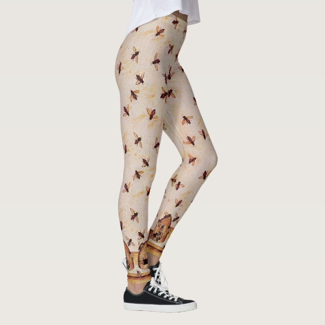 Leggings HONEY BEE HIVE, ABEILLES, BEEKEEPER, apiculture (Droite)