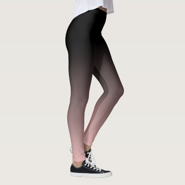 Leggings Horizon Gradient noir et Rose amincissant (Droite)