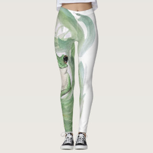 Leggings Humour magique grenouille Aquarelle Froggy