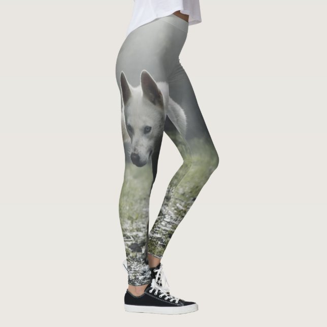 Leggings Husky Sibérien Blanc (Droite)