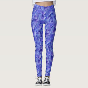 Leggings Hydrangea bleu