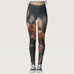 Leggings Hydrangée orange foncée