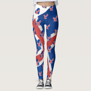 Leggings I Love Islande Drapeau islandais Couleurs amusante
