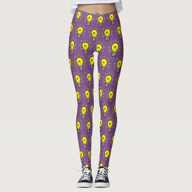 Leggings Idée lumineuse ampoules lumineuses (Devant)