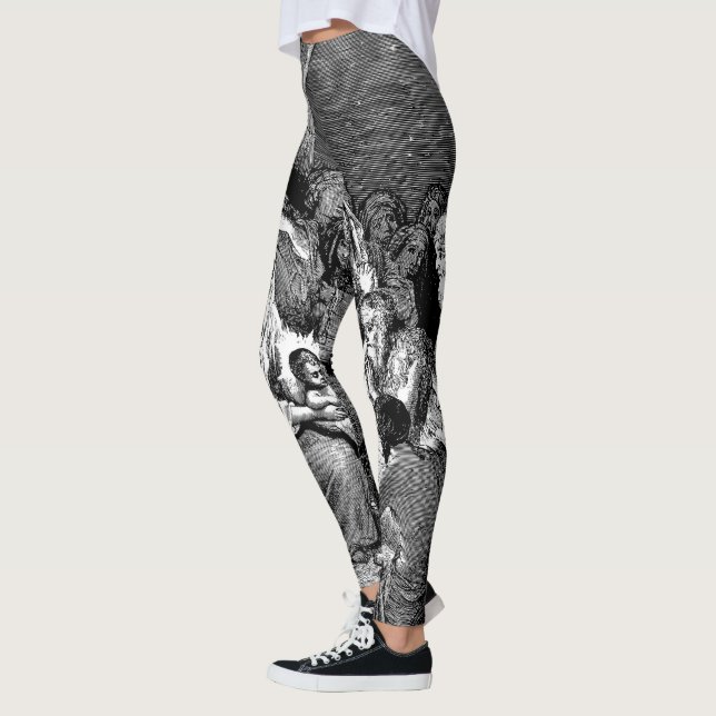 Leggings Illustrated Christmas Nativity Scene (Gauche)