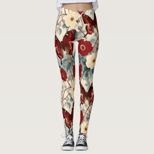 Leggings Illustration Botanique Vintage