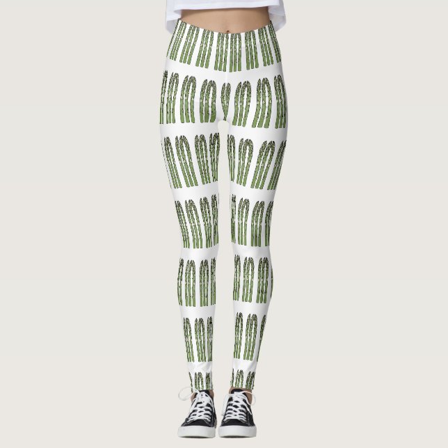 Leggings Illustration d'Asparagus (Devant)