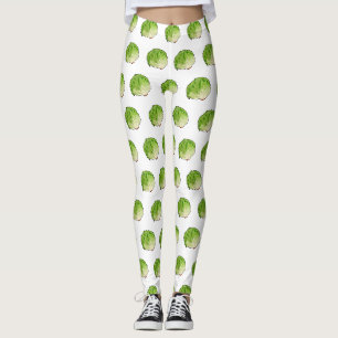 Leggings Illustration de caricature de laitue