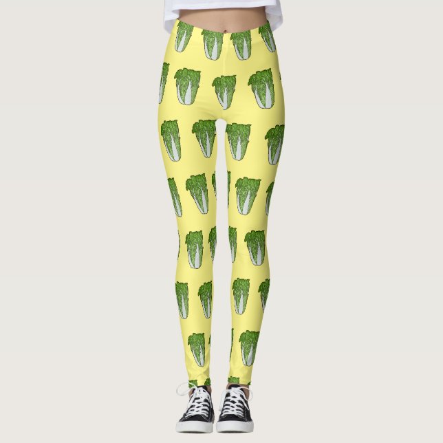 Leggings Illustration de chou chinois (Devant)