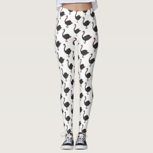 Leggings Illustration de cygne noir