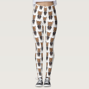 Leggings Illustration de dessin animé de rat mignon