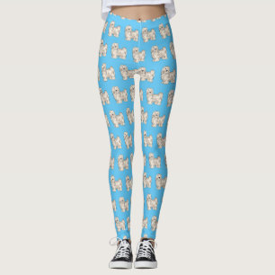Leggings Illustration de dessin de chien de Havan