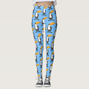 Leggings Illustration de dessin humoristique du toucan joye