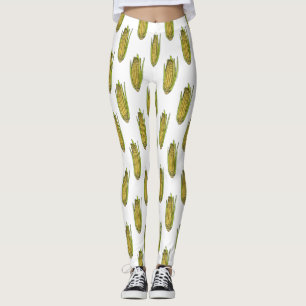 Leggings Illustration de dessin sur le maïs