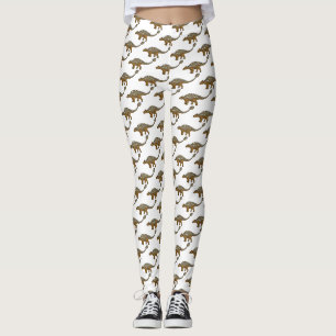 Leggings Illustration de dinosaure blindé Ankylosaurus