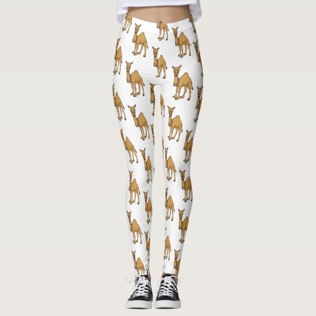 Leggings Illustration de dromadaire (Devant)