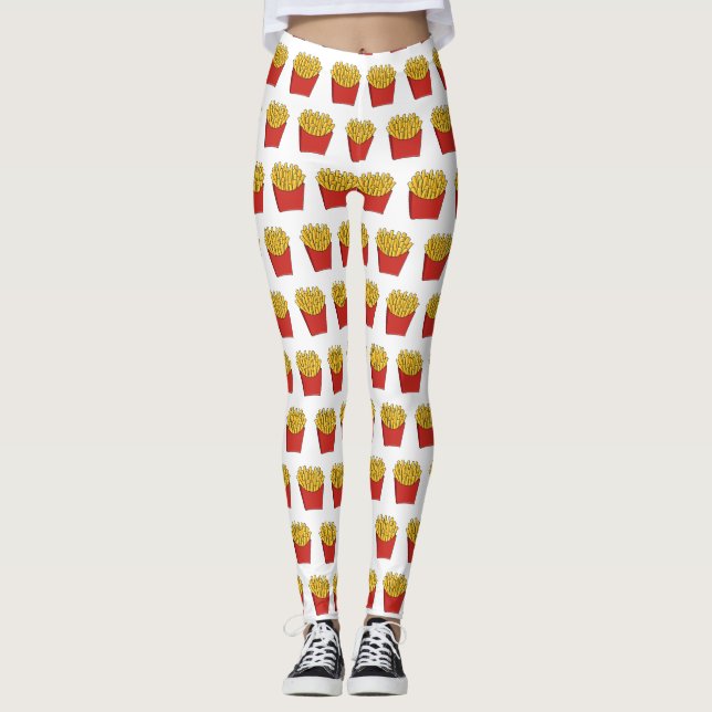 Leggings Illustration de frites (Devant)