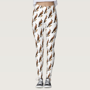Leggings Illustration de l'aigle à faucon de Javan