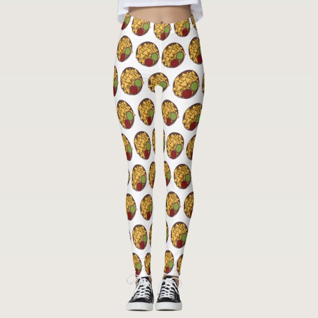 Leggings Illustration de Nachos (Devant)