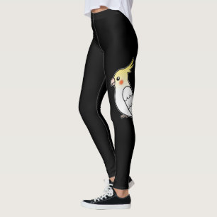 Leggings Illustration de perroquet cartoon Lutino mignon