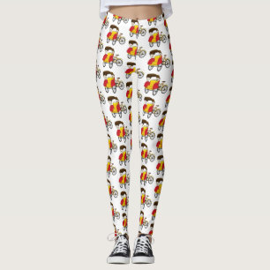 Leggings Illustration de pousse-pousse pédicab