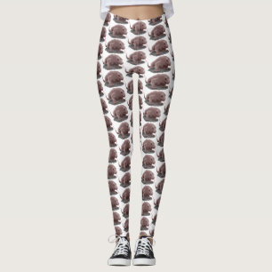 Leggings Illustration du dragon de Komodo