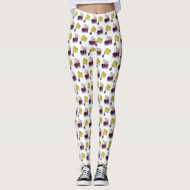Leggings Illustration du mixer (Devant)