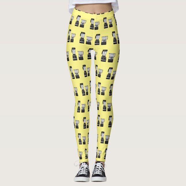 Leggings Illustration du processeur et du mixeur alimentair (Devant)