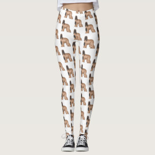 Leggings Illustration d'un chien hound afghan