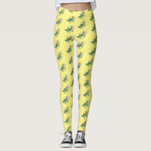 Leggings Illustration d'un insecte du cricket vert mou