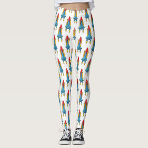 Leggings Illustration d'un vaisseau de fusées