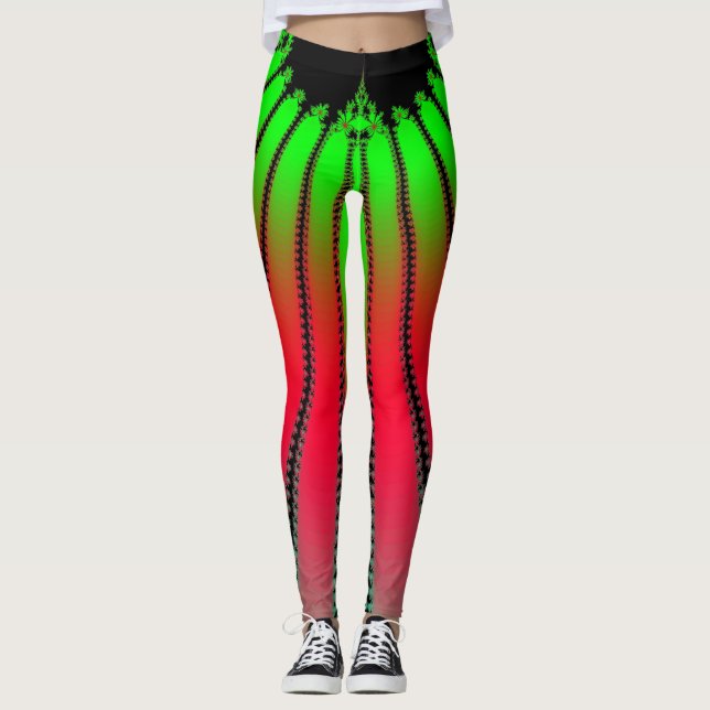 Leggings im Weltraum-Wassermelonstil (Vorderseite)