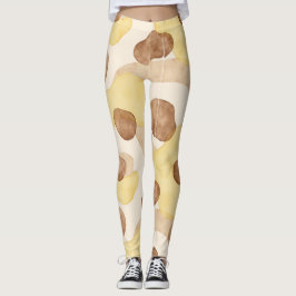 Leggings im Yellow Brown Camouflage Style
