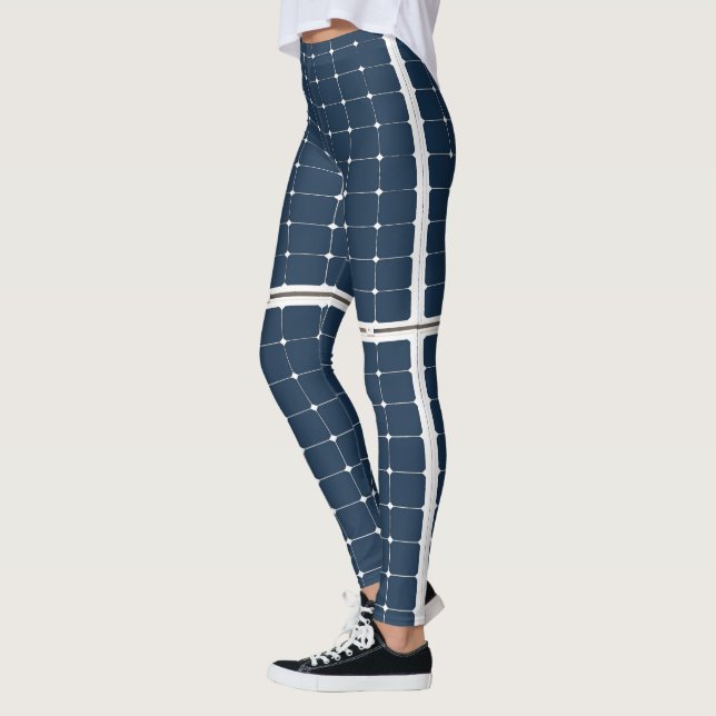 Leggings Image amusante d'un panneau solaire (Gauche)