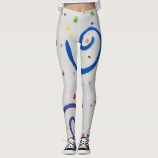 Leggings Image de dessin de plusieurs couleurs