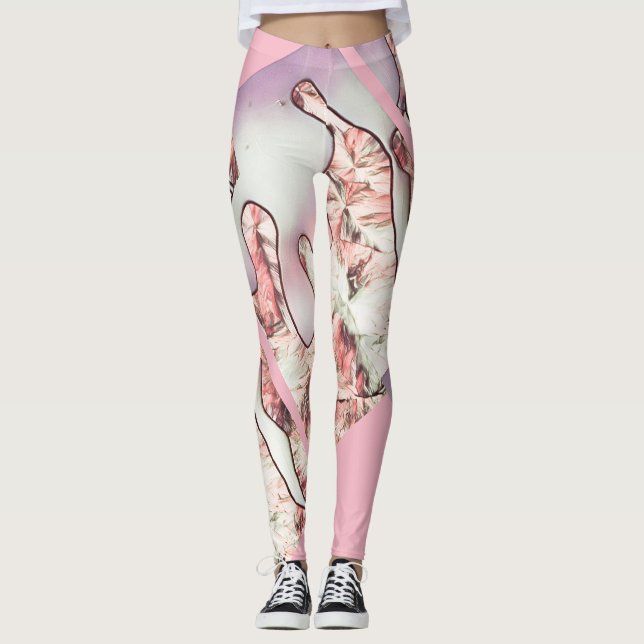 Leggings Image microscopique de glace (Devant)