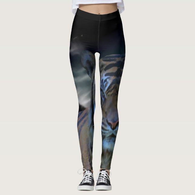 Leggings Imaginaire d'aquarelle de poster de animal de (Devant)