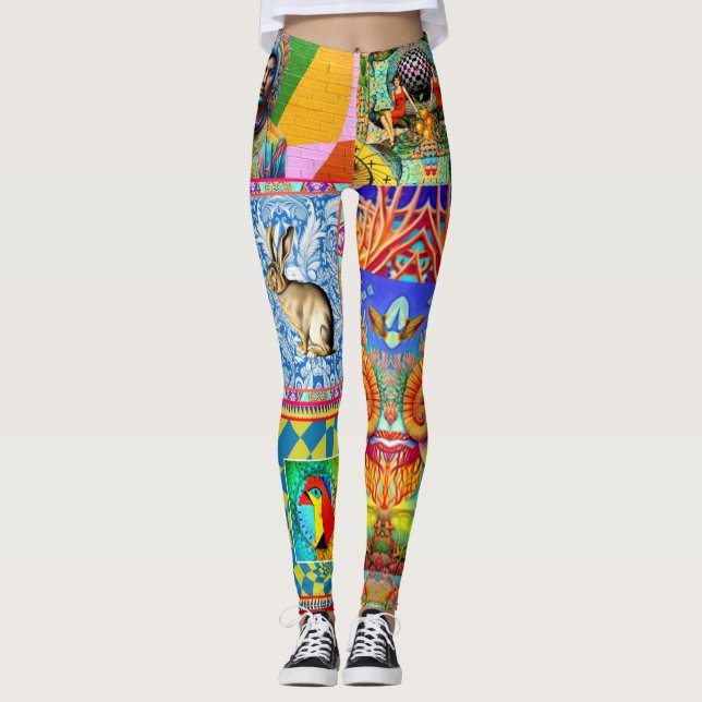 LEGGINGS IMAGINAIRE DESIGNER COLLAGE (Devant)