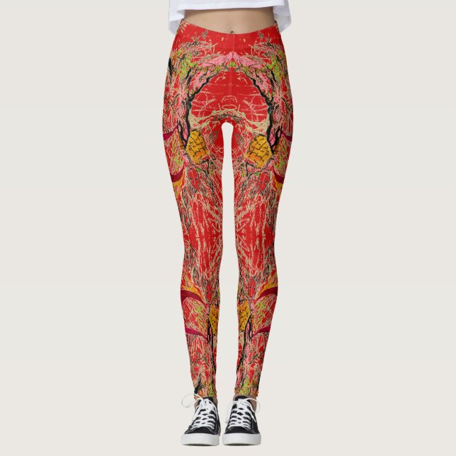 Leggings Imaginaire rouge (Devant)