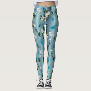 Leggings Imaginaire Royal-Peacocks blanc et bleu